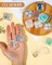 48PCS Mini Clear Jewelry Box, Small Plastic Storage Box with Lids 1.37 x 1.37 x 0.7 Inches Craft Bead Organizer Travel Earring Storage Containers for Rings, Earbuds, Diamond Art